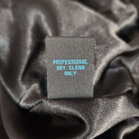 Pacific Rose Womens Black Faux Fur Mob Wife Old Money Indie Sleaze Coat Large - Picture 5 of 6